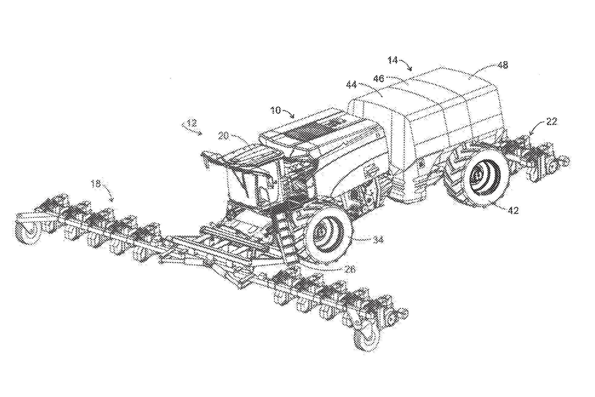 Rear module for seedbed preparation